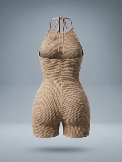 Halter Peplum Romper